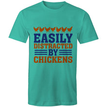 Load image into Gallery viewer, T-Shirt - Distracted by Chickens - plus sizes
