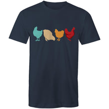 Load image into Gallery viewer, T-Shirt - 4 Chickens - plus sizes
