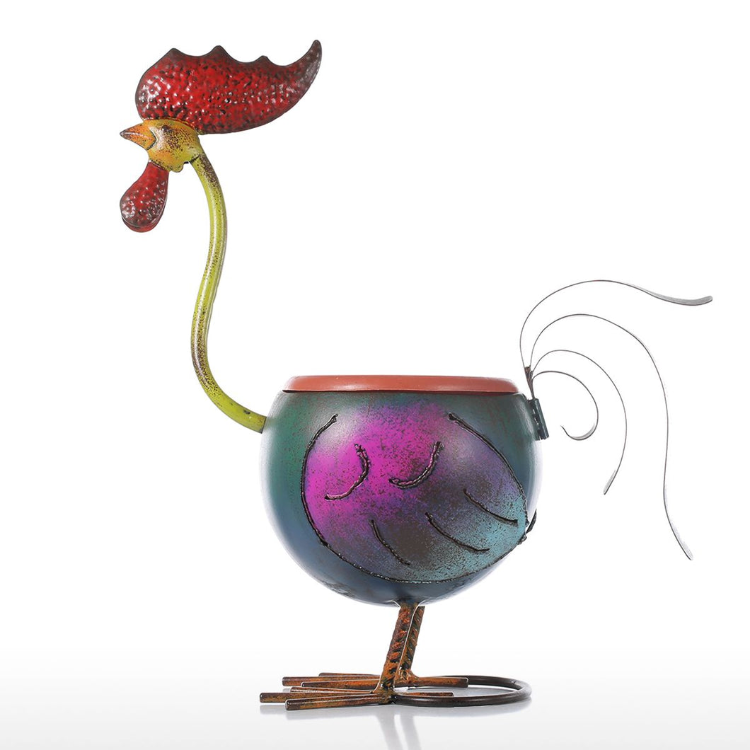 Rooster Flower pot