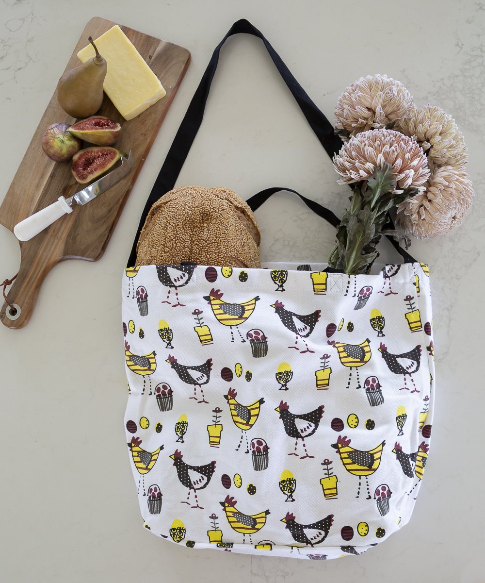 Tote bag - Funky chicken design