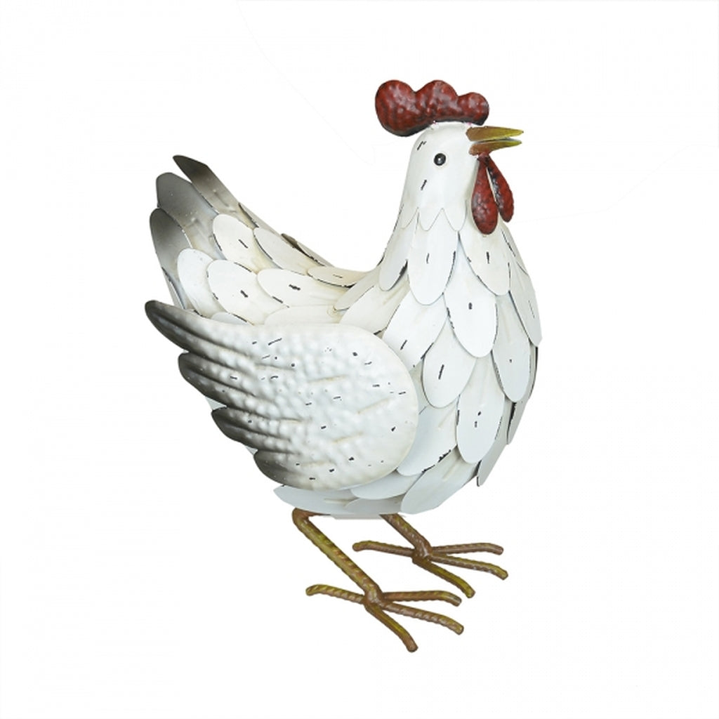 Figurine - White feathered Hen – Everything Chicken