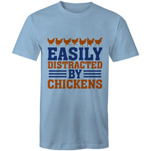 Load image into Gallery viewer, T-Shirt - Distracted by Chickens - plus sizes
