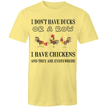 Load image into Gallery viewer, T-Shirt - Chickens Everywhere - plus sizes
