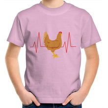 Load image into Gallery viewer, T-Shirt - Chicken Heartbeat - Kids Tee
