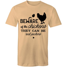 Load image into Gallery viewer, T-Shirt - Beware of the Chickens - plus sizes
