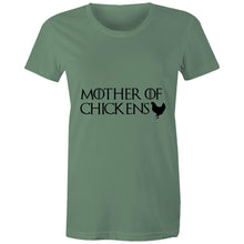 Load image into Gallery viewer, T-Shirt - Mother of Chickens - Women&#39;s (Black text)
