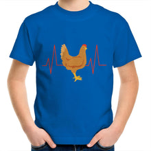 Load image into Gallery viewer, T-Shirt - Chicken Heartbeat - Kids Tee
