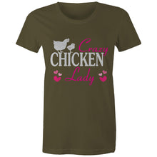 Load image into Gallery viewer, T-Shirt - Crazy Chicken Lady - Women&#39;s
