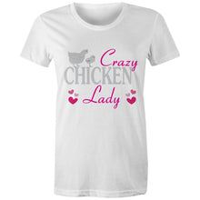 Load image into Gallery viewer, T-Shirt - Crazy Chicken Lady - Women&#39;s
