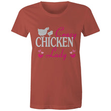 Load image into Gallery viewer, T-Shirt - Crazy Chicken Lady - Women&#39;s
