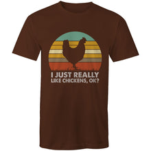 Load image into Gallery viewer, T-Shirt - I just really like Chickens - plus sizes
