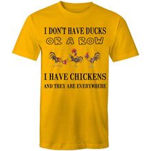 Load image into Gallery viewer, T-Shirt - Chickens Everywhere - plus sizes
