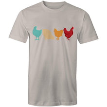 Load image into Gallery viewer, T-Shirt - 4 Chickens - plus sizes
