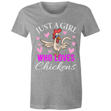 Load image into Gallery viewer, T-Shirt - Just a girl - Women&#39;s
