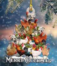 Load image into Gallery viewer, Christmas Decoration - Merry Cluckmas!
