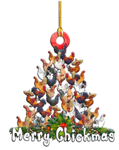 Load image into Gallery viewer, Christmas decoration - Merry Chickmas!
