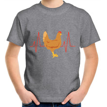 Load image into Gallery viewer, T-Shirt - Chicken Heartbeat - Kids Tee
