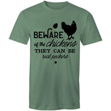 Load image into Gallery viewer, T-Shirt - Beware of the Chickens - plus sizes
