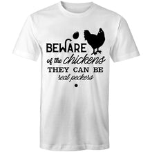 Load image into Gallery viewer, T-Shirt - Beware of the Chickens - plus sizes
