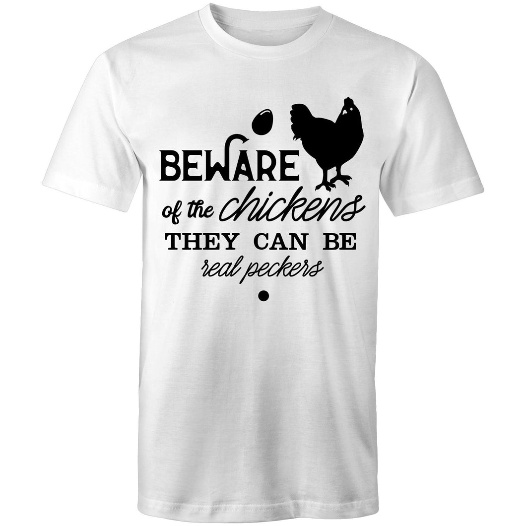 T-Shirt - Beware of the Chickens - plus sizes