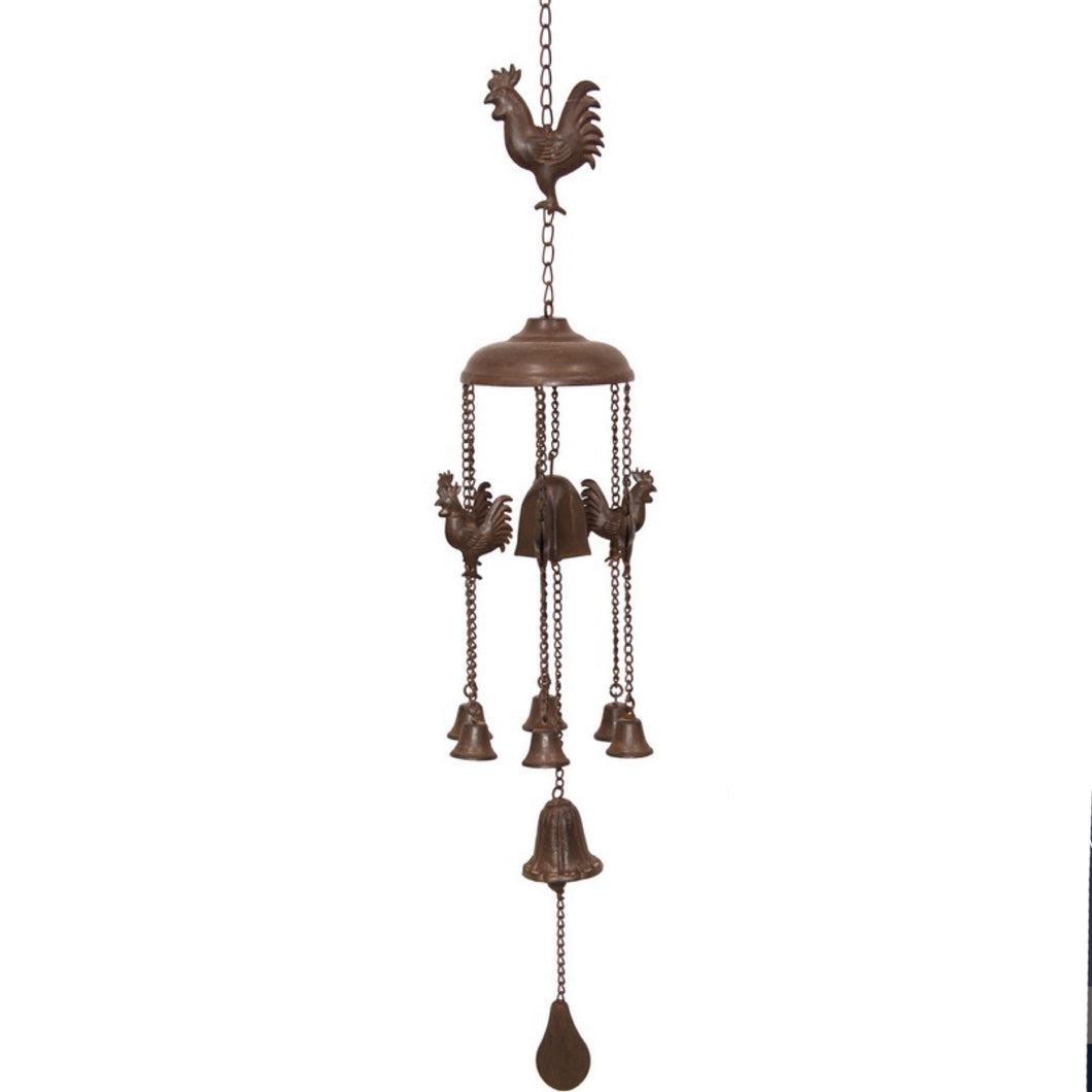 Rooster Cast Iron Rooster Bell Wind Chime